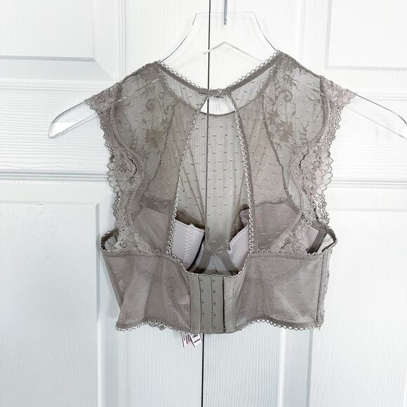 Victoria's Secret Dream Angel High Neck Long Line Lace Lined Demi - Picture 6 of 7